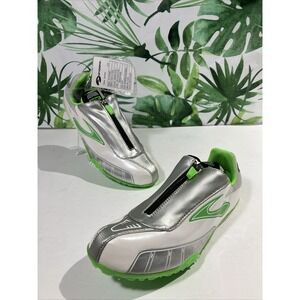 RARE Brooks PR Sprint Track Women's Sz 8.5 Neon Green Silver White